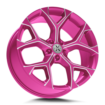 Xcess Wheels X05 5 Flake Candy Pink Milled - Wheels Outlet