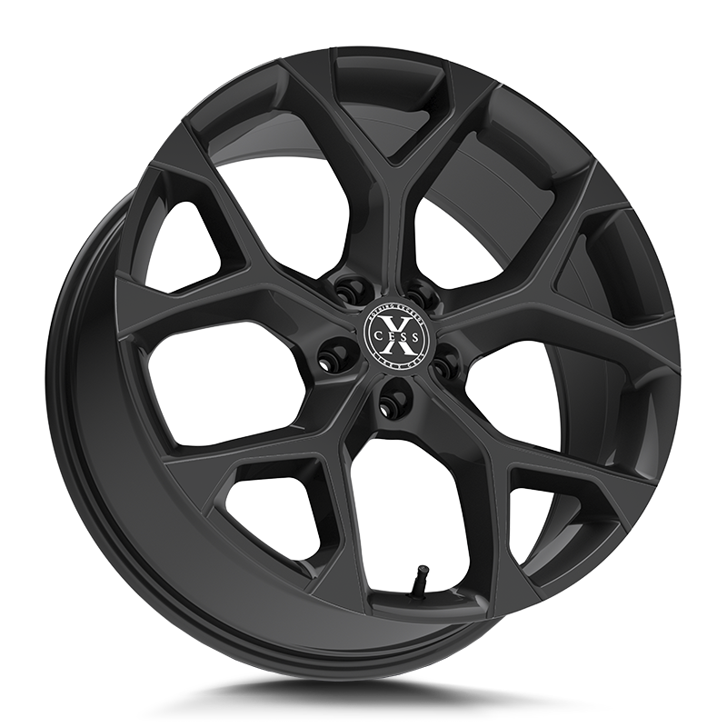 Xcess Wheels X05 5 Flake Gloss Black - Wheels Outlet