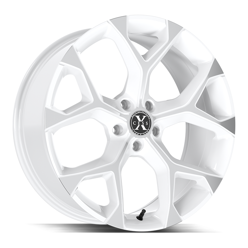 Xcess Wheels X05 5 Flake White Machined - Wheels Outlet
