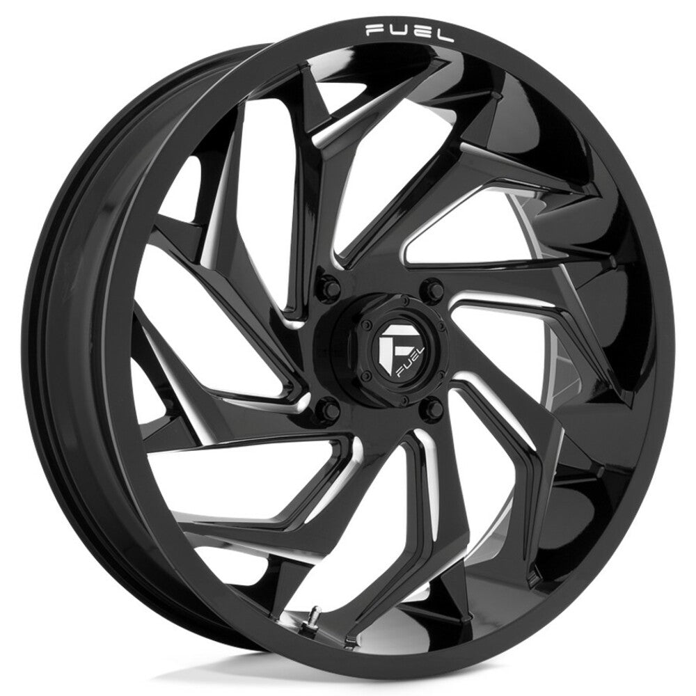Fuel Wheels D753 Reaction UTV Gloss Black Milled aspire MOTORING