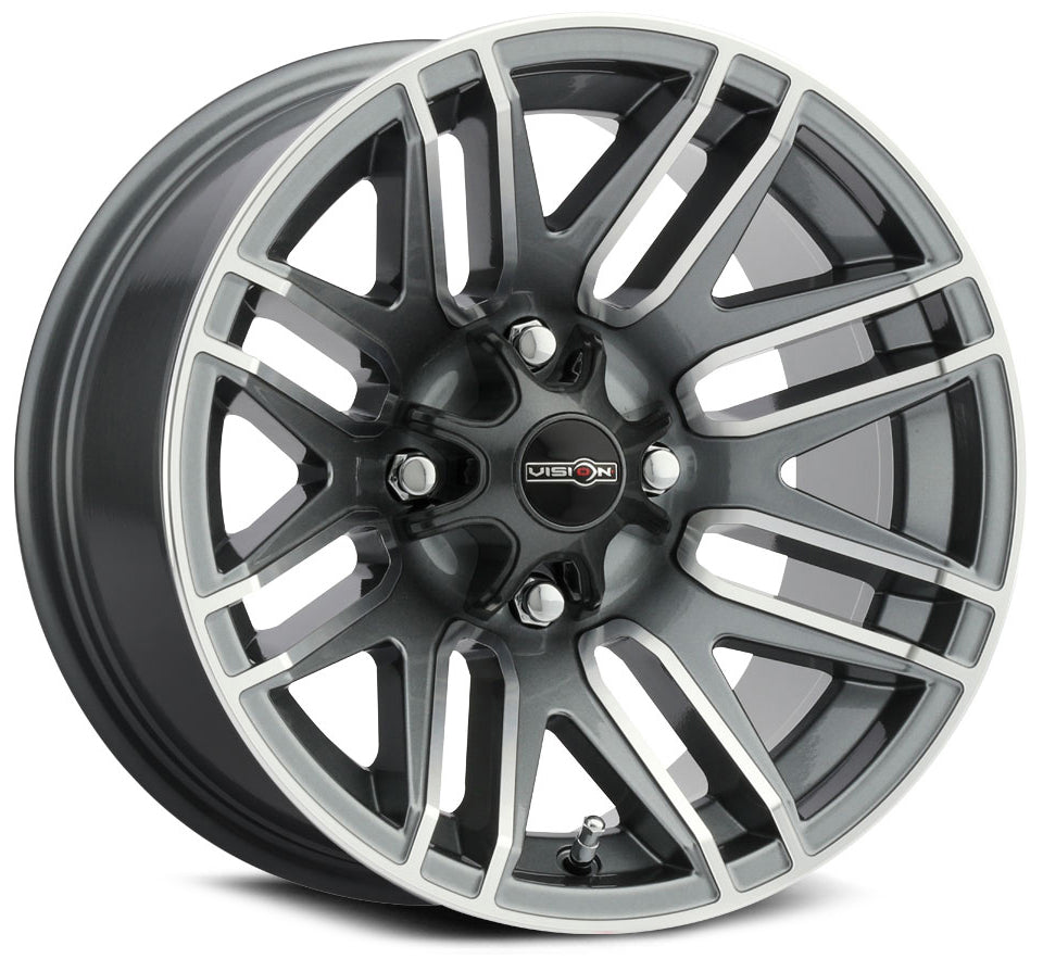 Vision ATV Wheels 112 Assault Gunmetal Machined