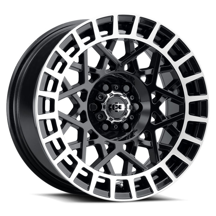 Vision Wheels 349 Savage Black Machined Lip