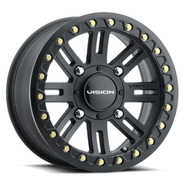 Vision ATV Wheels 356 Manx2 Beadlock Black