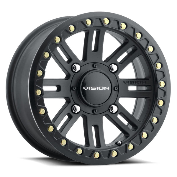 Vision ATV Wheels 356 Manx2 Beadlock Black