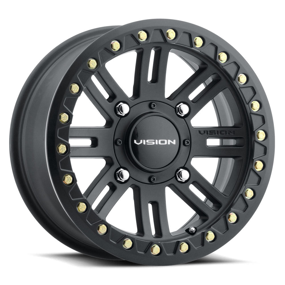 Vision ATV Wheels 356 Manx2 Beadlock Black