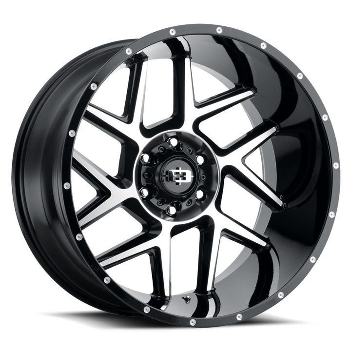 Vision Wheels 360 Sliver Black Machined