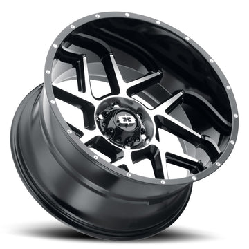 Vision Wheels 360 Sliver Black Machined