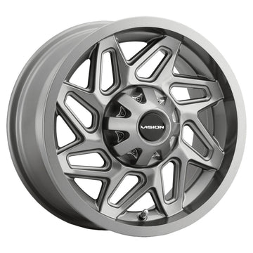 Vision ATV Wheels 361 Spyder Gunmetal