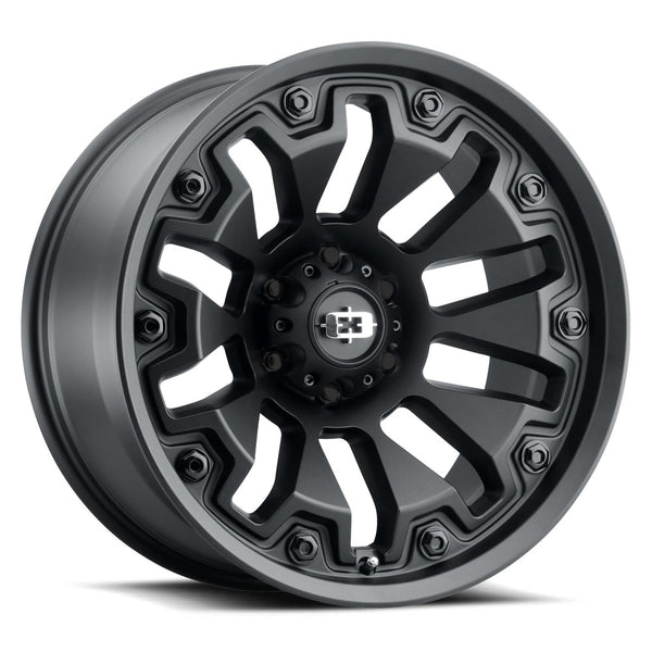 Vision Wheels 362 Armor Satin Black Black Insert