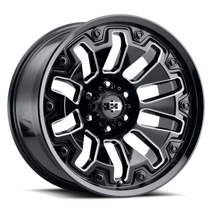 Vision Wheels 362 Armor Black Milled Black Insert