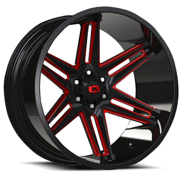 Vision Wheels 363 Razor Satin Black