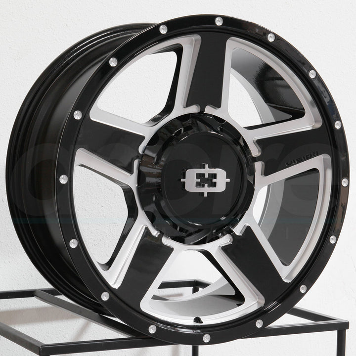 Vision HD Wheels 390 Empire Black Milled