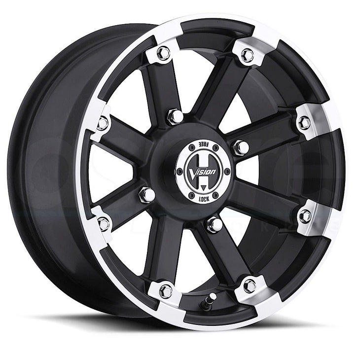 Vision ATV Wheels 393 Lockout Black Machined