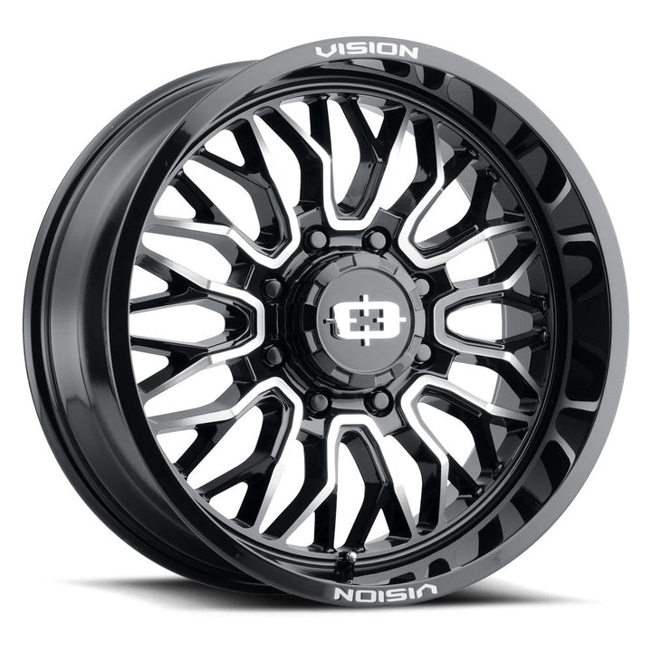 Vision Wheels 402 Riot Black Machine