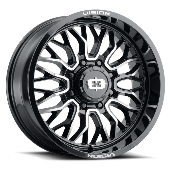 Vision Wheels 402 Riot Black Machine