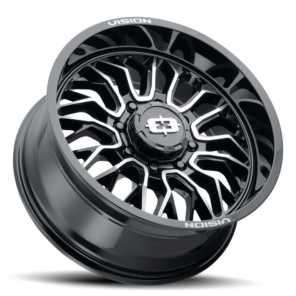 Vision Wheels 402 Riot Black Machine