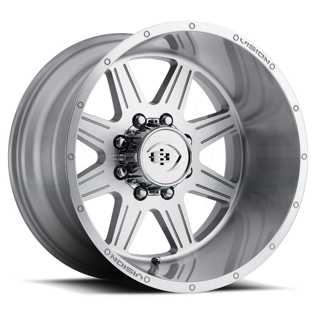 Vision Wheels 421 Cannibal Silver Machined