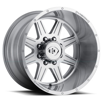 Vision Wheels 421 Cannibal Silver Machined