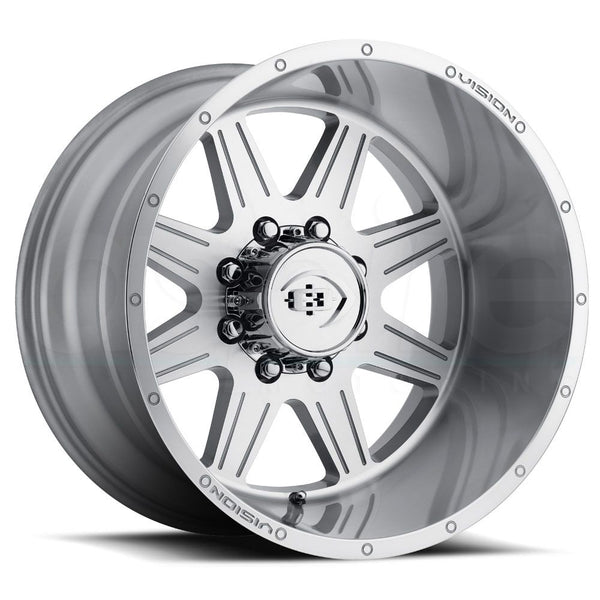 Vision Wheels 421 Cannibal Silver Machined