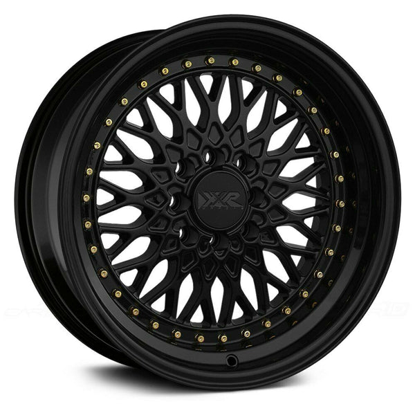 XXR Wheels 536 Black Gold Rivets