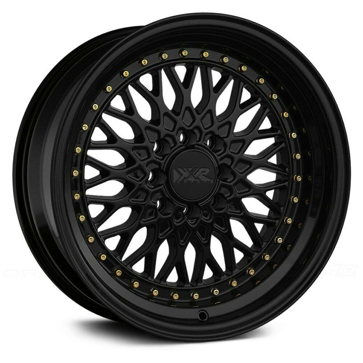 XXR Wheels 536 Black Gold Rivets