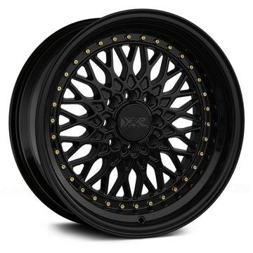 XXR Wheels 536 Black Gold Rivets