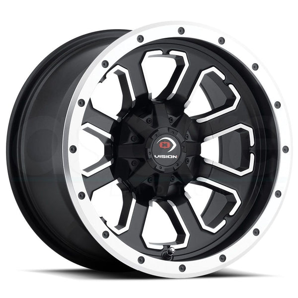 Vision ATV Wheels 548 Commander Black Machined