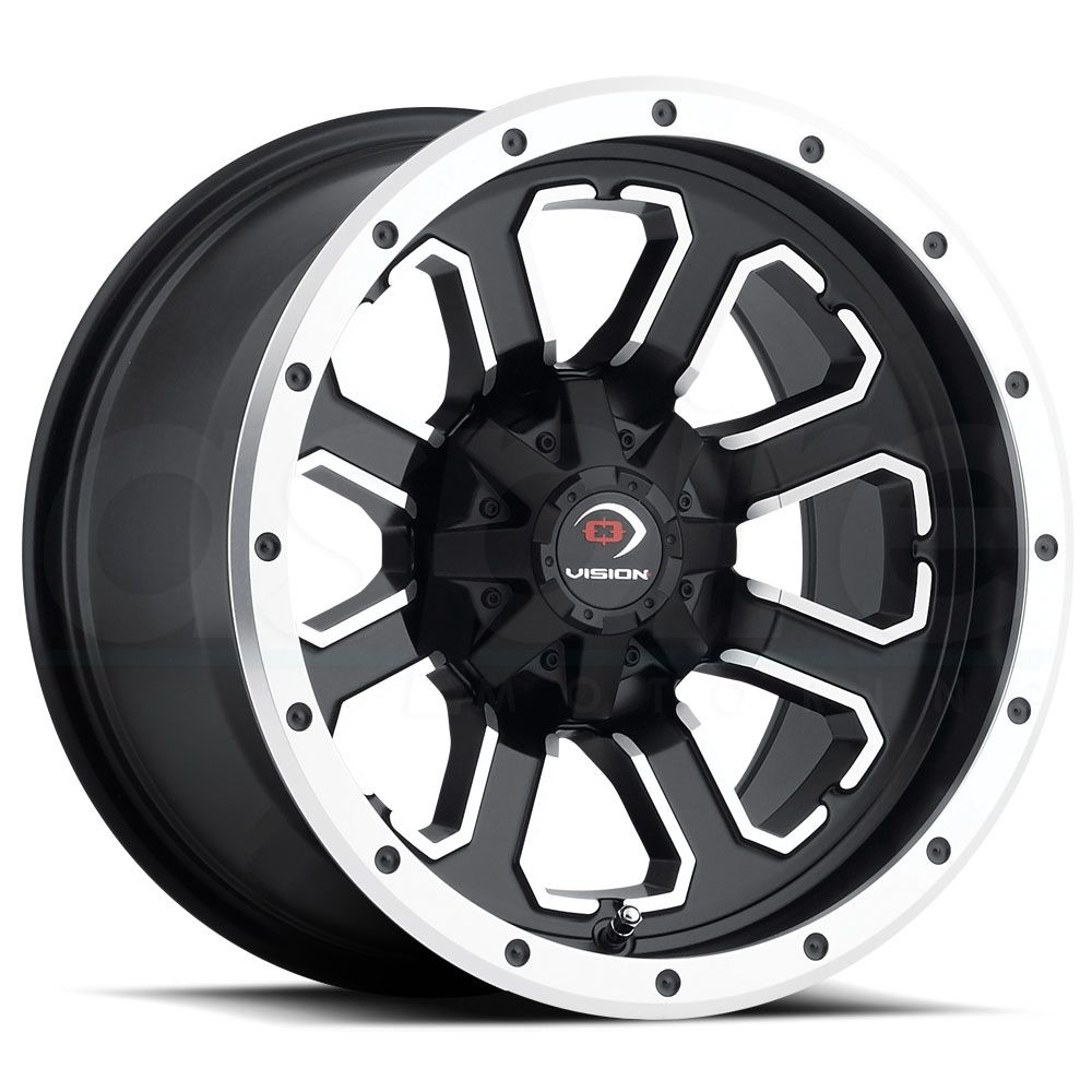Vision ATV Wheels 548 Commander Black Machined