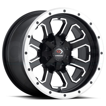 Vision ATV Wheels 548 Commander Black Machined
