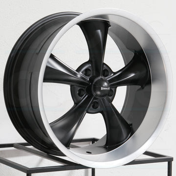 Ridler Wheels 695 Black Machined Lip