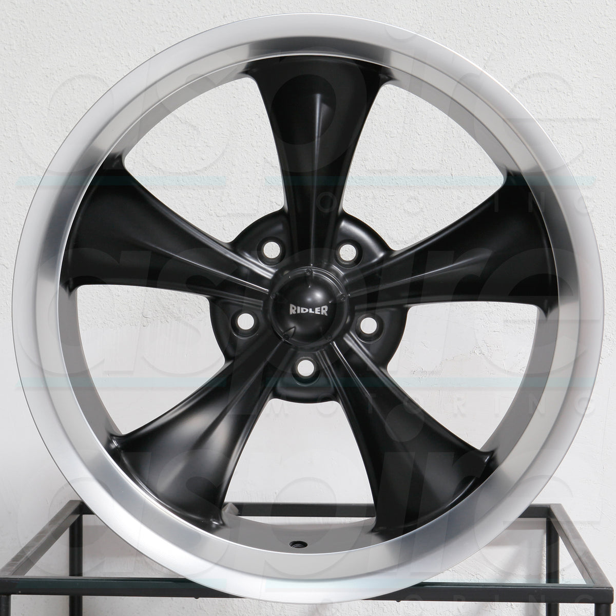 Ridler Wheels 695 Black Machined Lip