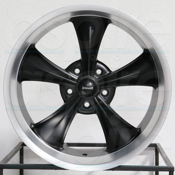 Ridler Wheels 695 Black Machined Lip