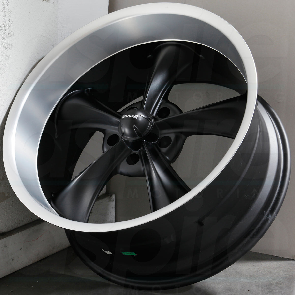 Ridler Wheels 695 Black Machined Lip