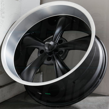 Ridler Wheels 695 Black Machined Lip