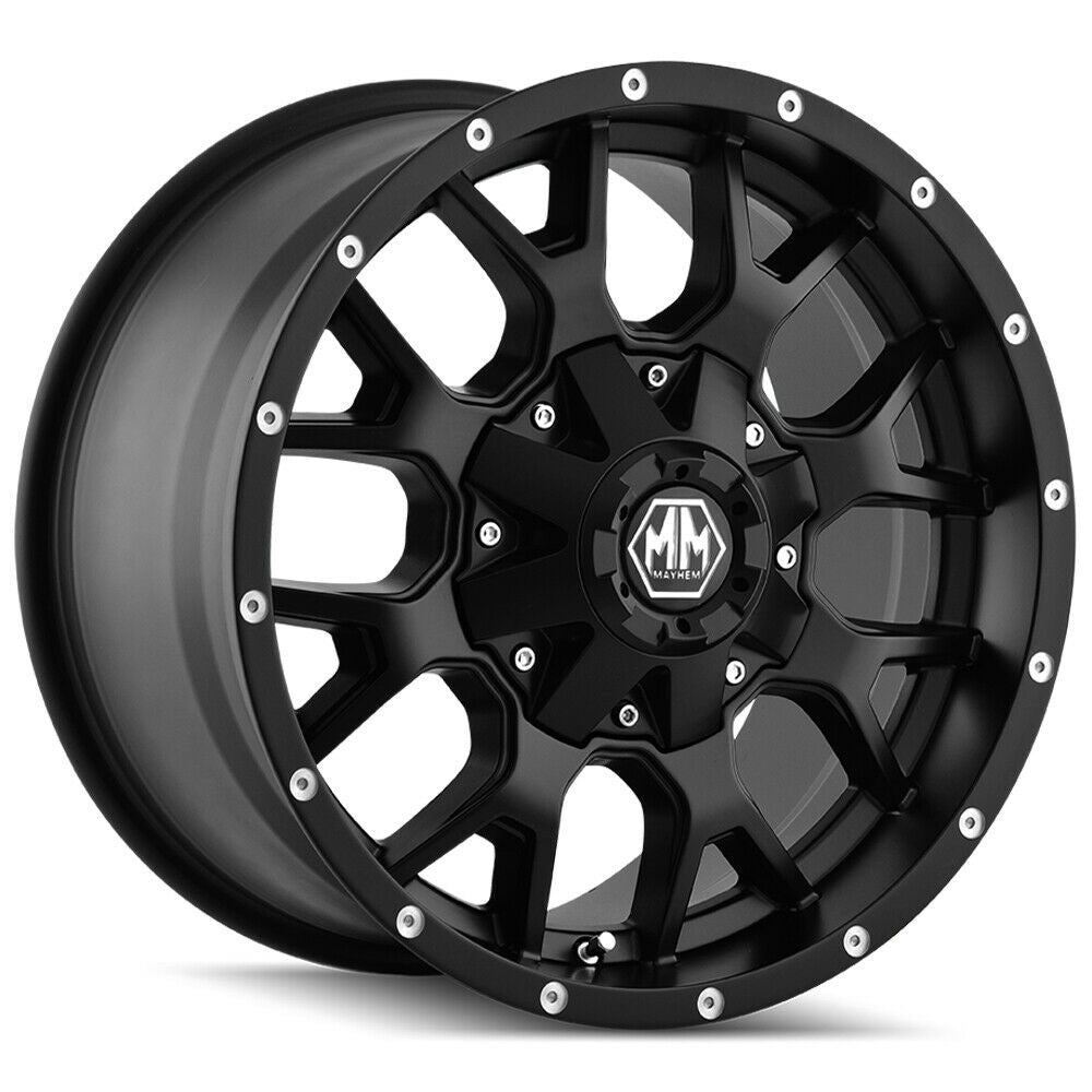Mayhem Wheels 8015 Warrior Matte Black