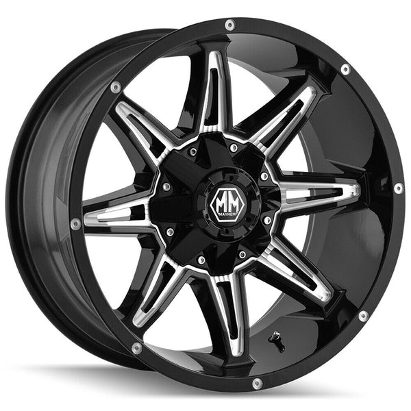 Mayhem Wheels 8090 Rampage Black Milled
