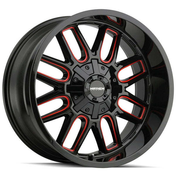 Mayhem Wheels 8107 Cogent Black Red