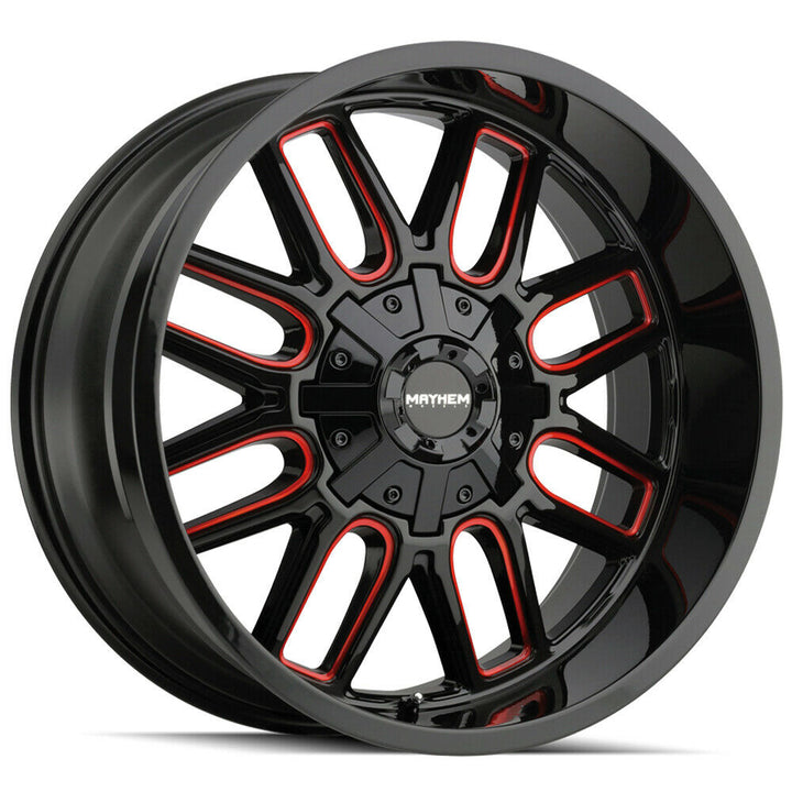 Mayhem Wheels 8107 Cogent Black Red