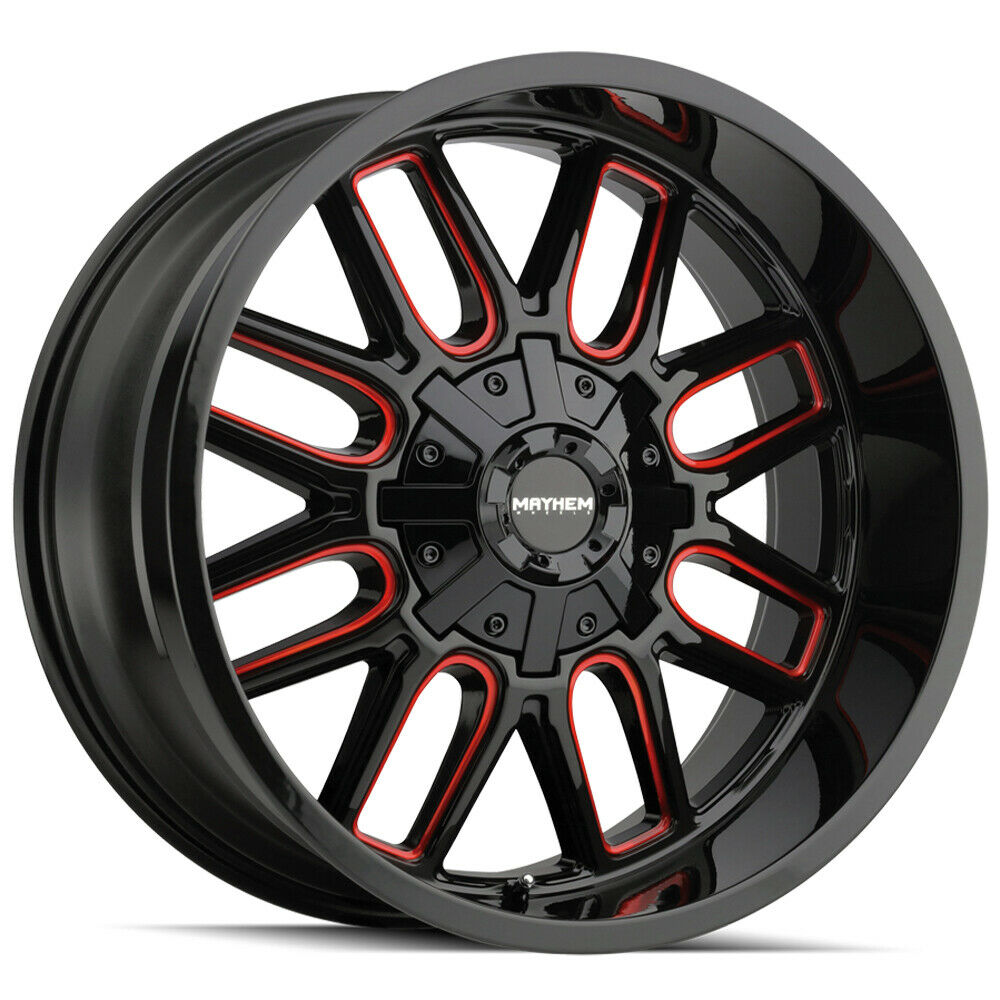 Mayhem Wheels 8107 Cogent Black Red