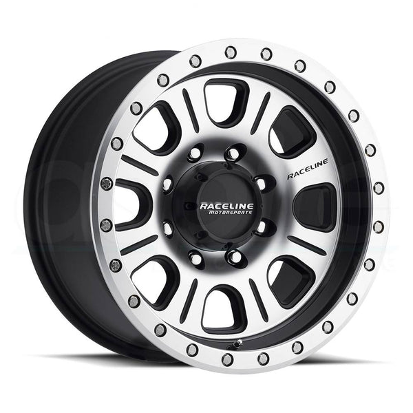 Raceline Wheels 928M Street Lock Monster Machined Black