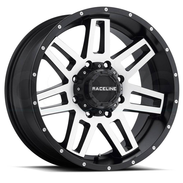 Raceline Wheels 931M Injector Machined Black
