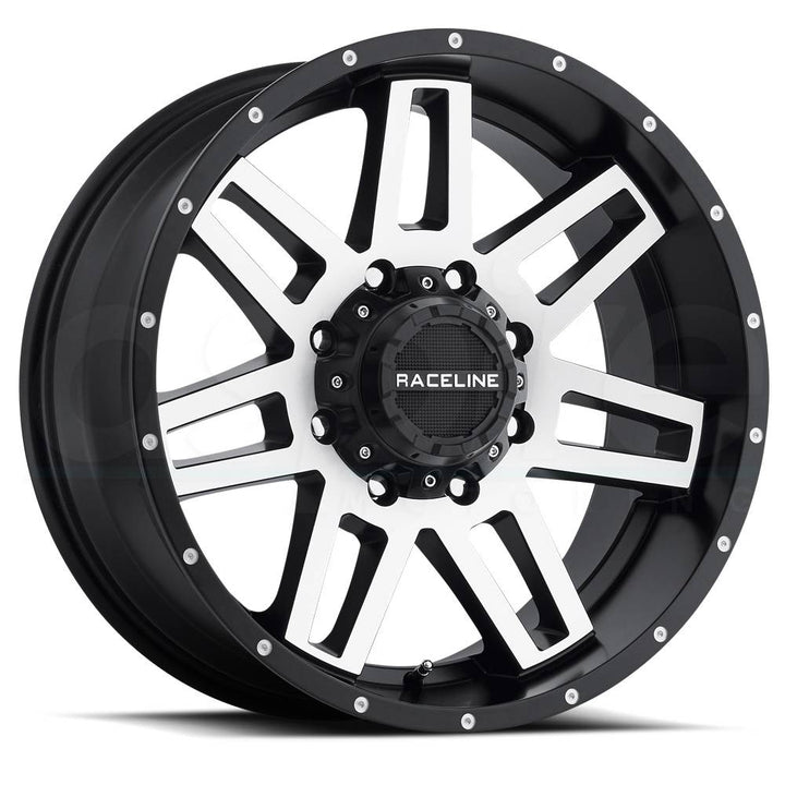 Raceline Wheels 931M Injector Machined Black