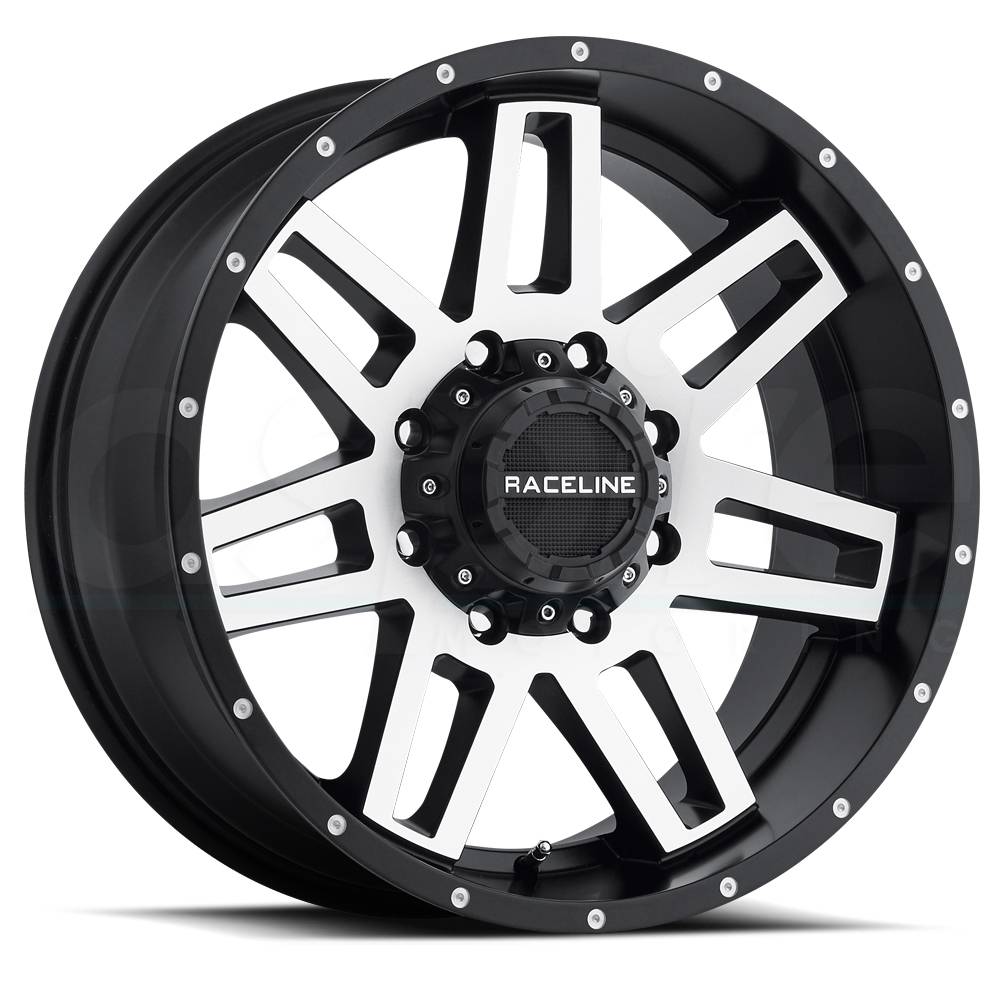 Raceline Wheels 931M Injector Machined Black