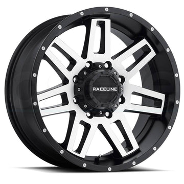 Raceline Wheels 931M Injector Machined Black