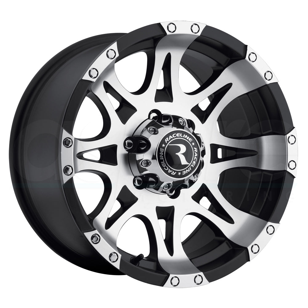 Raceline Wheels 982 Raptor Machined Black