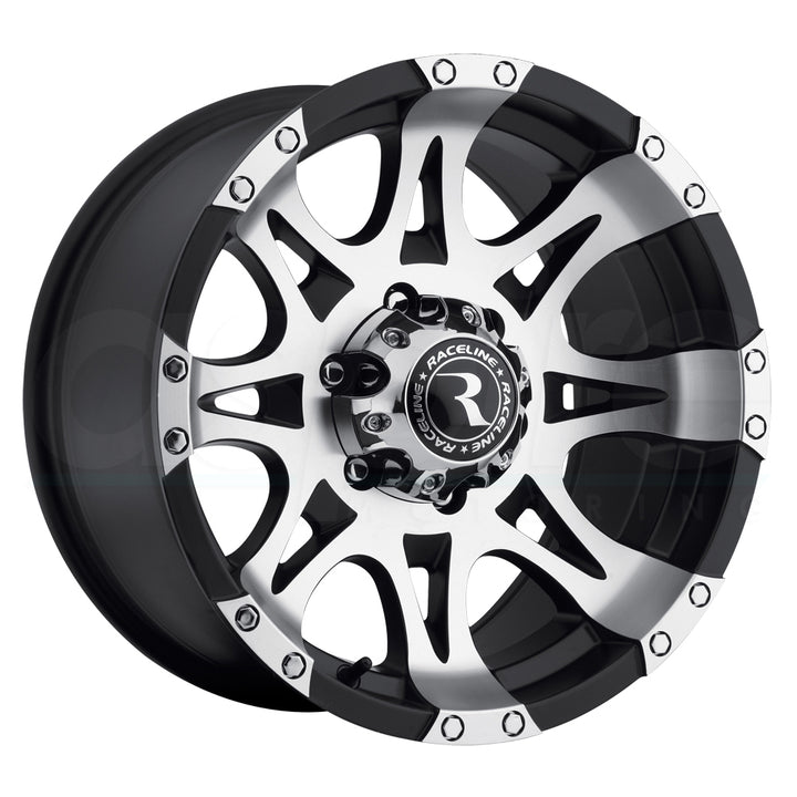 Raceline Wheels 982 Raptor Machined Black