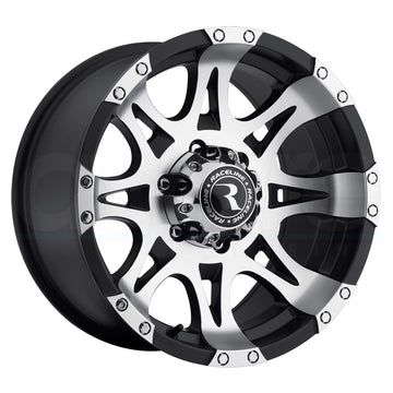Raceline Wheels 982 Raptor Machined Black