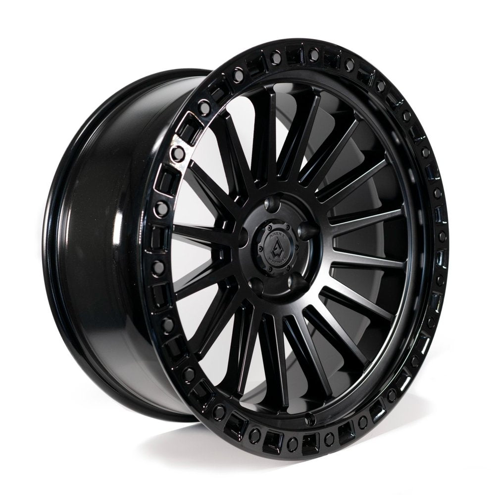 Arena Wheels Mesa Satin Black Gloss Black Lip