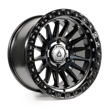 Arena Wheels Mesa Satin Black Gloss Black Lip
