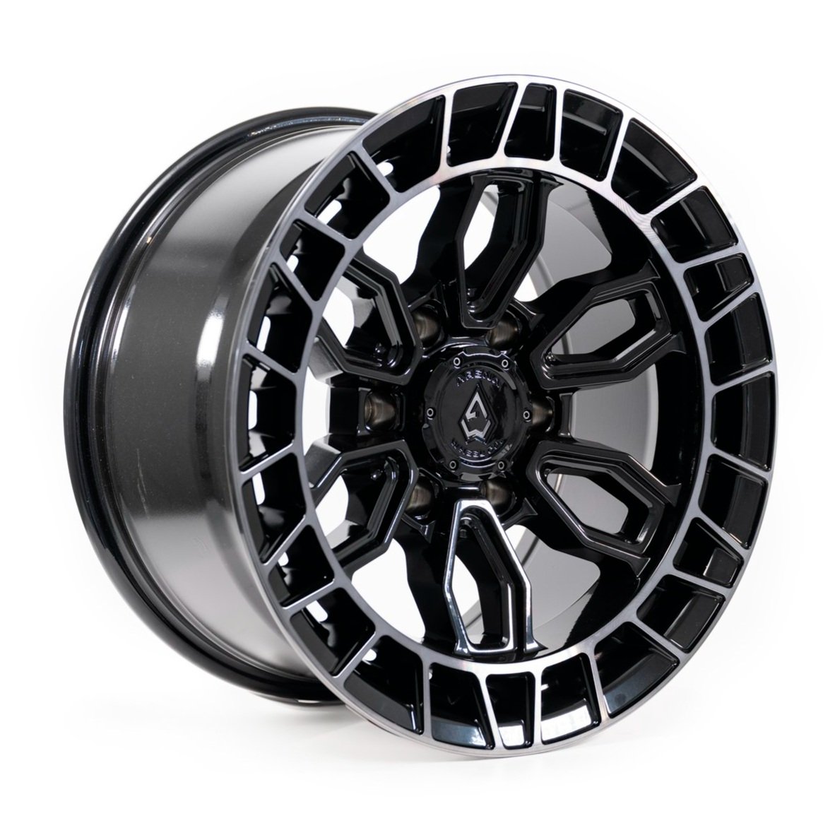 Arena Wheels Recon Black Machined Tint Lip